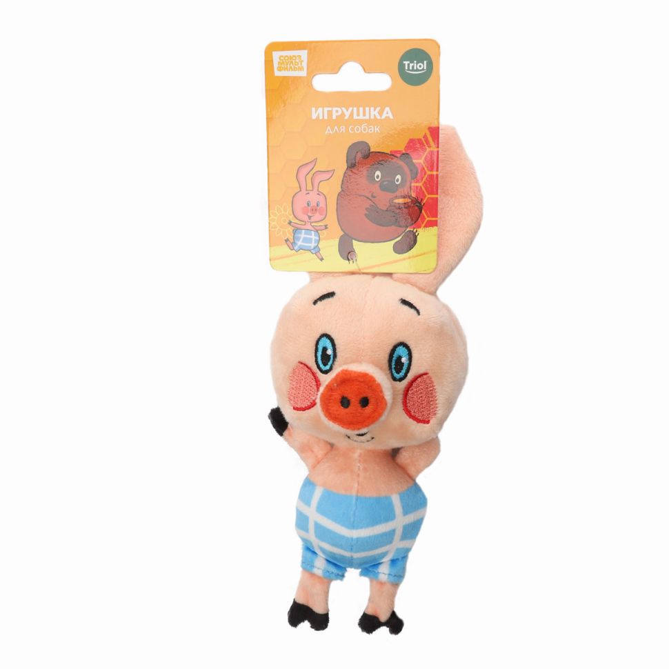 Triol: СоюзМультФильм ВИННИ ПУХ Игрушка мягкая для собак Поросёнок, 23 см, 12141303