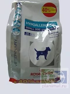 RC Hypoallergenic HSD 24 Small Dog диета для взрослых собак мелких размеров при пищевой аллергии или непереносимости, 1 кг + 0,4 кг в подарок