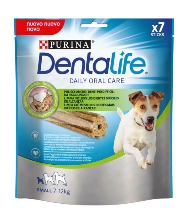 Purina Dentalife small snacks для собак мелк. пород 7-12 кг д/здоровья полости рта, 7 шт./уп., 115 гр.