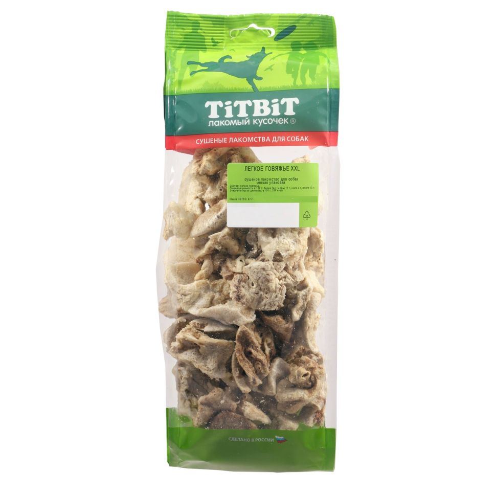 TiTBiT: легкое говяжье XXL, мягкая упаковка, 67 гр