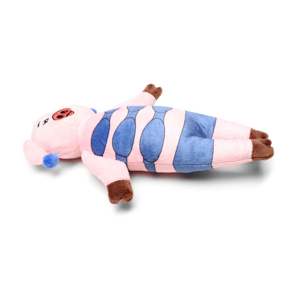 Triol: СоюзМультФильм НУ, ПОГОДИ! Игрушка Свинка в купальнике, мягкая, розовый, голубой, 24 см, 12141304