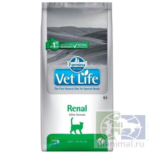 Vet Life Cat Renal диета для кошек при почечной недостаточности, 5 кг