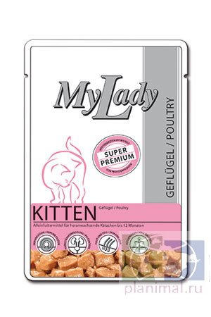 Консервы Dr. Alders "My Lady. Premium Kitten" для котят, с птицей, 85 г