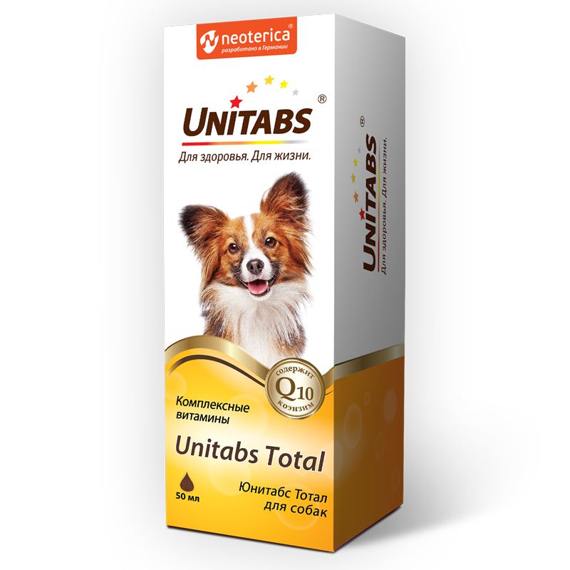 Экопром: Юнитабс Total витамины для собак, 50 мл
