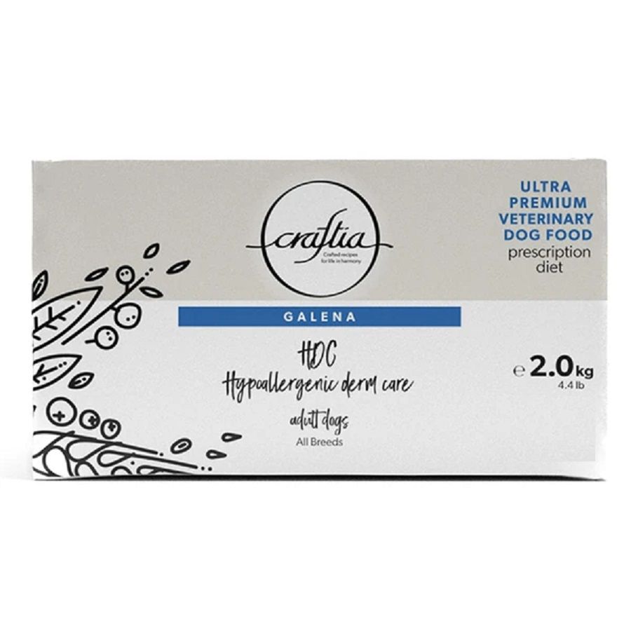 Craftia GALENA DOG HYPOALLERGENIC DERM CARE Гипоаллердженик для собак при аллергии 2 кг