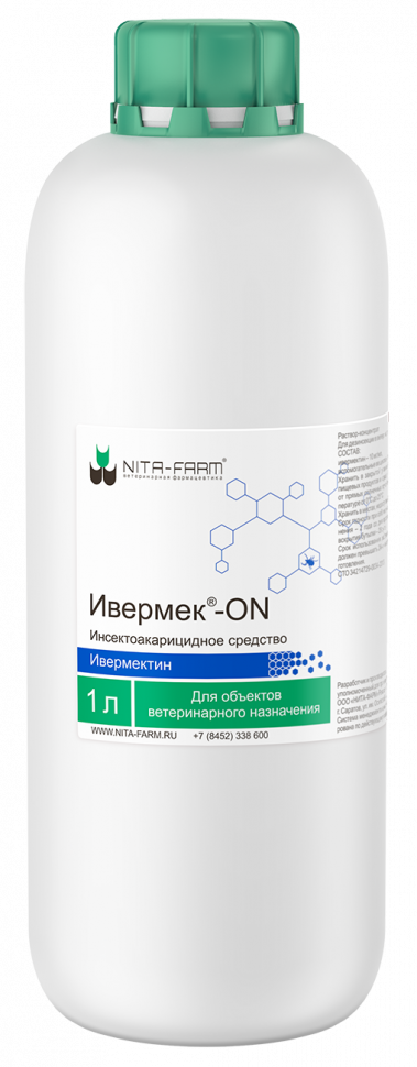 NitaFarm: Ивермек-ON, наружный раствор, 1 л