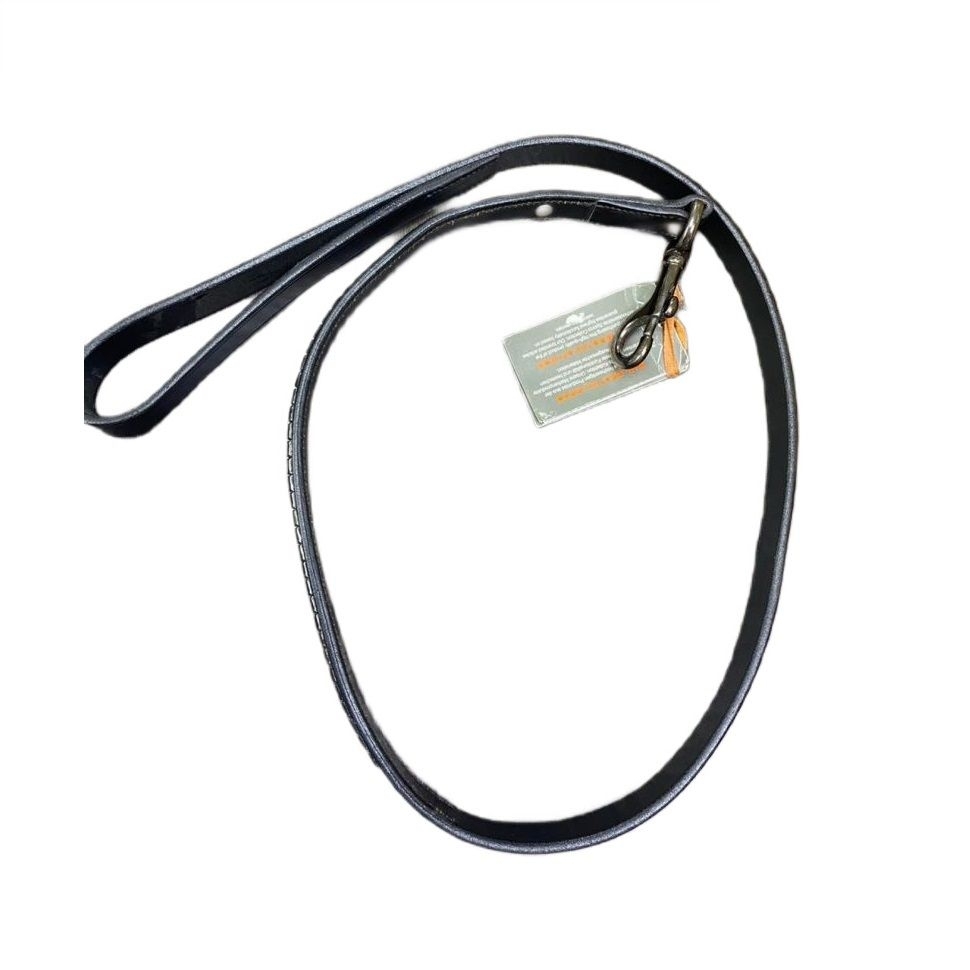 Schockemöhle Sport : Поводок Jerry для собак, кожа, цвет черный, металлик, длина 102 см, ширина 15 мм, арт. 9001-00003