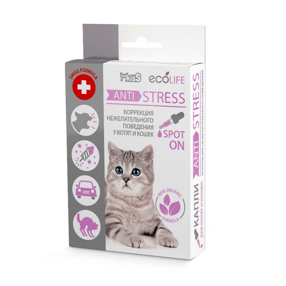 Экопром: Ms.Kiss, капли Anti Stress, для кошек, 10 мл