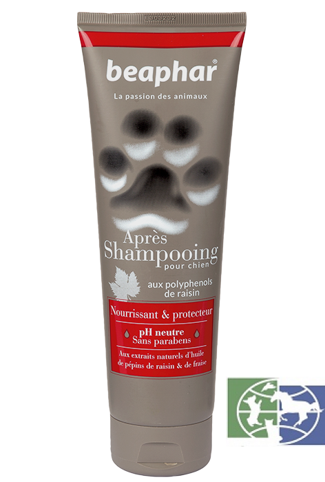 Beaphar: Французский супер-премиум бальзам-кондиционер Après Shampooing Nourrissant protecteur для собак с маслом виноградных косточек и клубники 250 мл