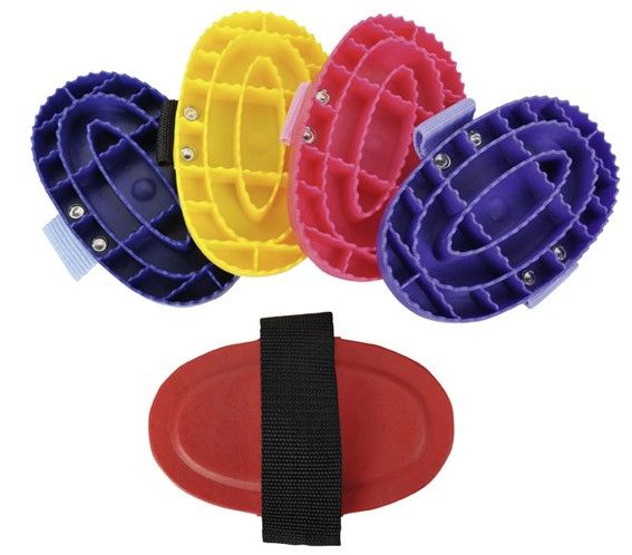 HKM: Скребница пластик овальная, цвет в ассортименте, арт. 6577