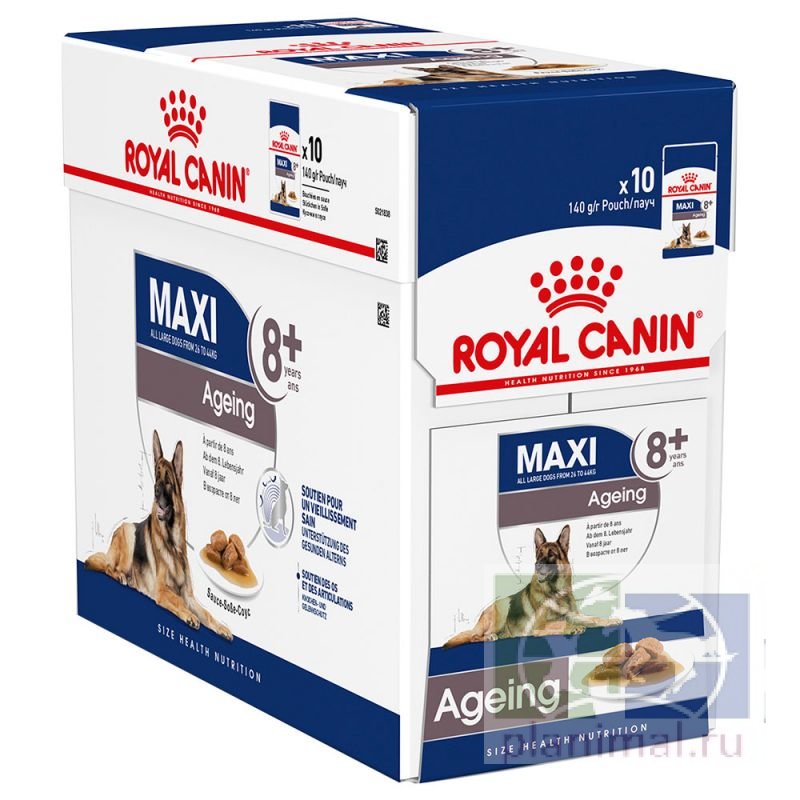 Royal Canin Maxi Ageing кусочки в соусе для взрослых собак крупных пород от 8 лет, 140 гр.