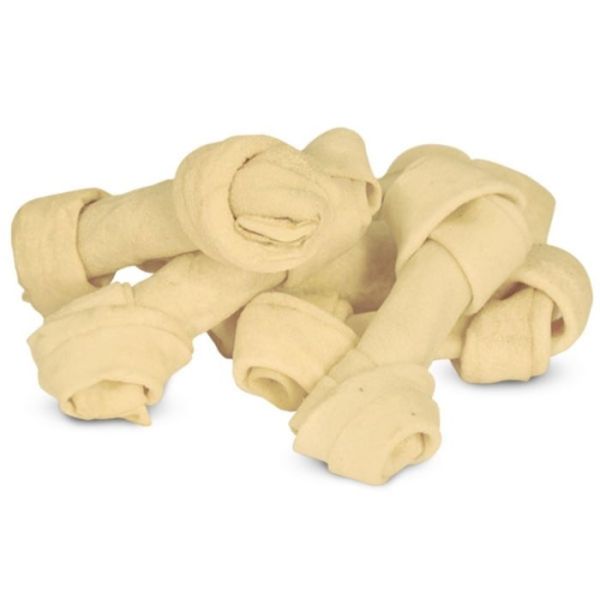 GreenQzin Узелковая кость № 3, сыромятная телячья кожа, 9 х 3,5 см