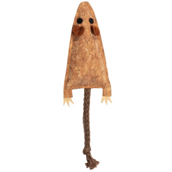 Triol: Игрушка для кошек из пробковой коры Мышка с хвостиком, 90/175 мм