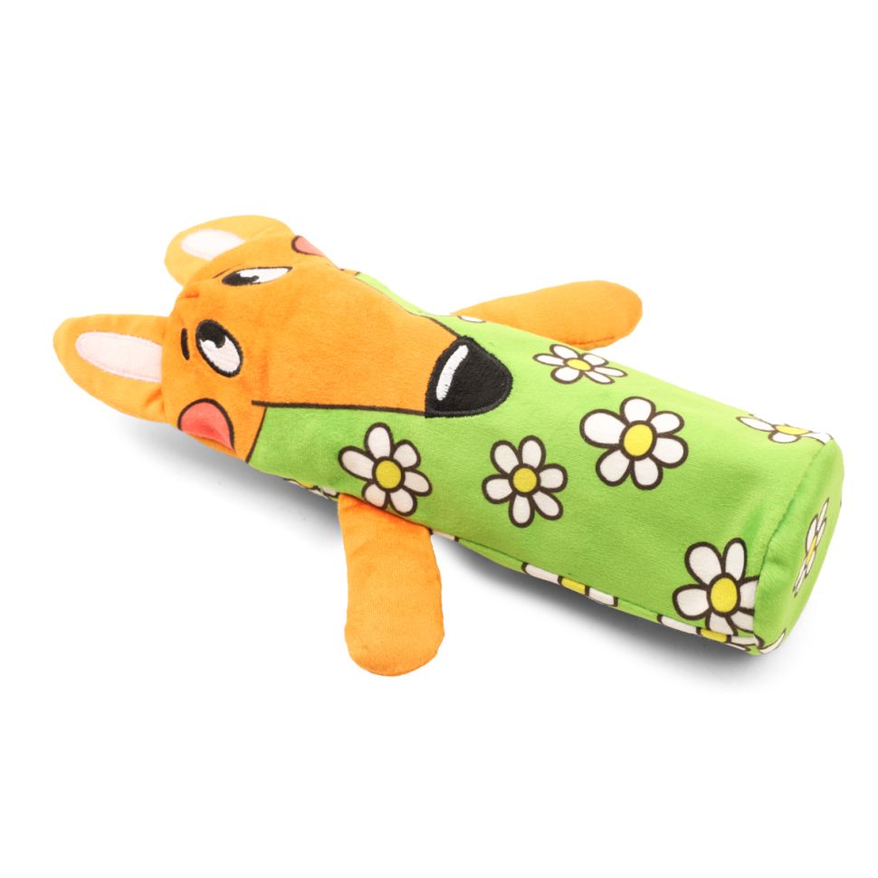 Triol: Игрушка мягкая для собак Лиса с бутылкой, 27 см, арт. 12141326