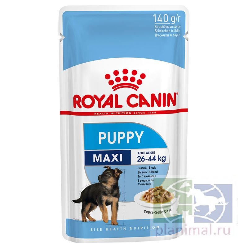 Royal Canin Maxi Puppy кусочки в соусе для щенков крупных пород собак до 15 мес., 140 гр.