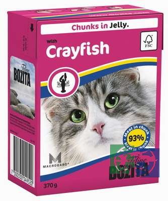 Bozita Feline Crayfish Tetra Pak кусочки в желе с лангустами для кошек, 370 гр.