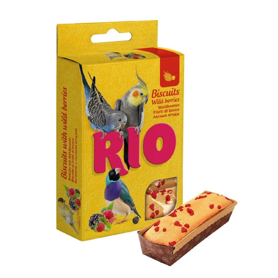 RIO: Бисквиты для птиц, с лесными ягодами, 5 х 7 гр.