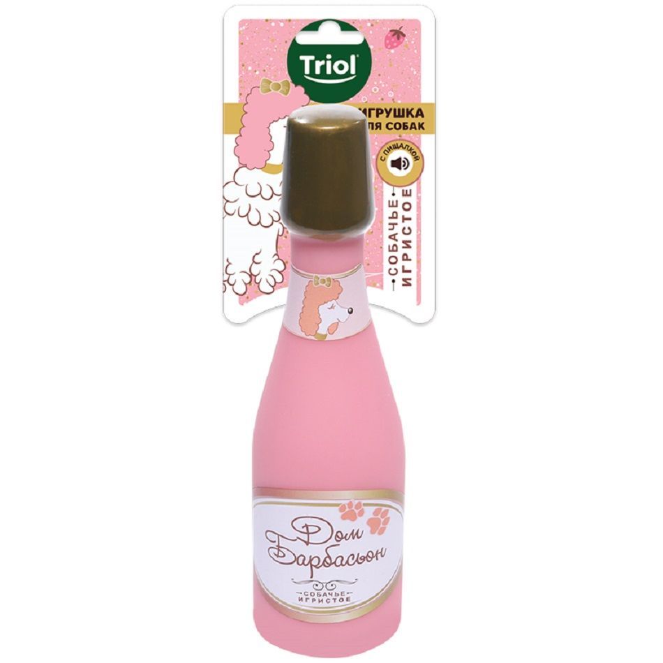 Triol: Игрушка для собак Бутылка Дом Барбасьон, 185 мм