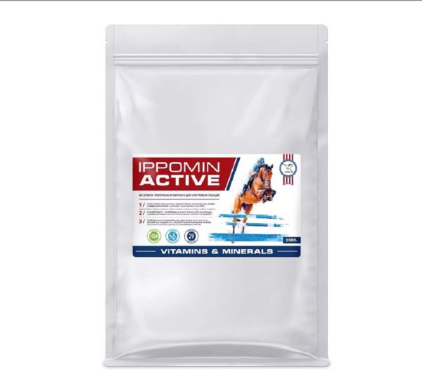 Пробио: Иппомин Active / Актив витаминно-минеральный комплекс для спортивных лошадей, эко-упаковка 2 кг