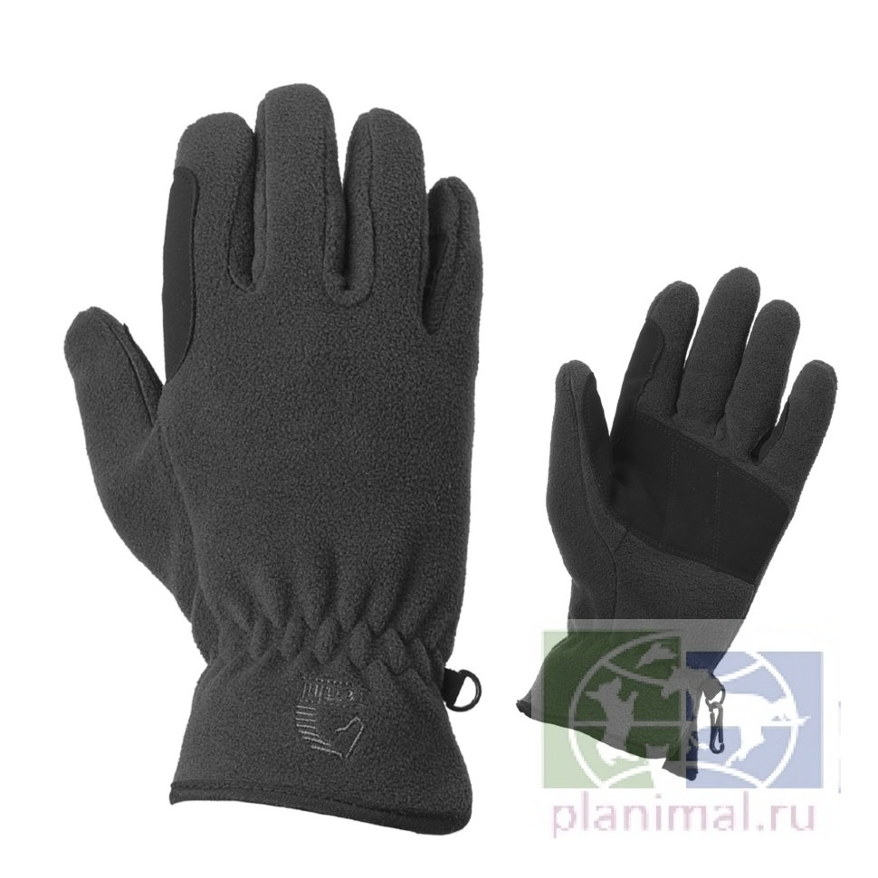 Tattini: Перчатки флисовые с синтетической замшей мужские черные, р-р М, арт. 0603101