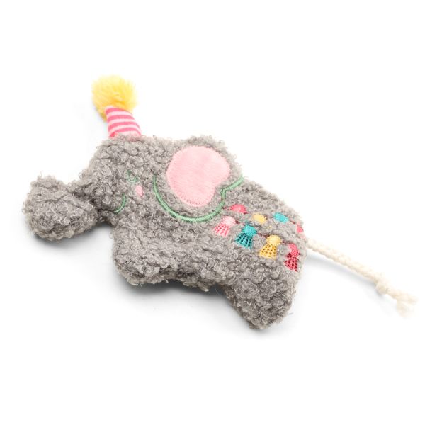 GiGwi Игрушка для кошек Слоник с кошачьей мятой, 14 см, серия CATCH & SCRATCH, 85115