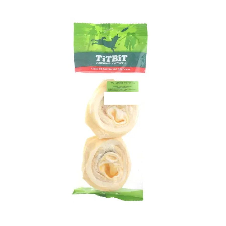 TiTBiT: ухо говяжье внутреннее (мягкая упаковка), 81 гр.