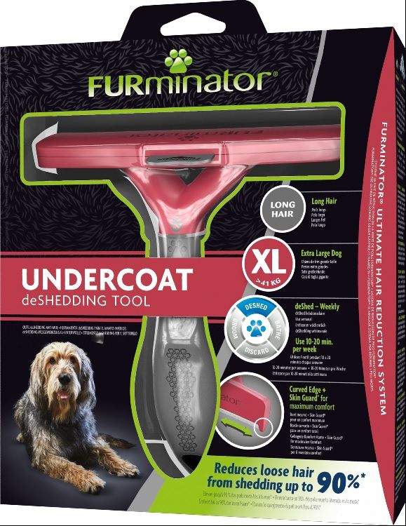 FURminator Long Hair Giant Dog для длинношерстных собак гигантских пород 13 см