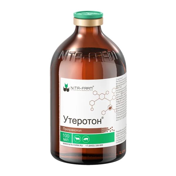 Nita farm: Утеротон, лечение и профилактика гинекологических заболеваний у КРС, свиноматок, 100 мл