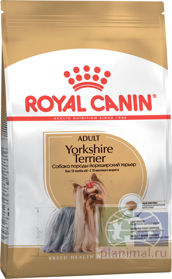 RC Yorkshire Terrier Adult Корм для собак породы Йоркширский терьер от 10 месяцев, 3 кг