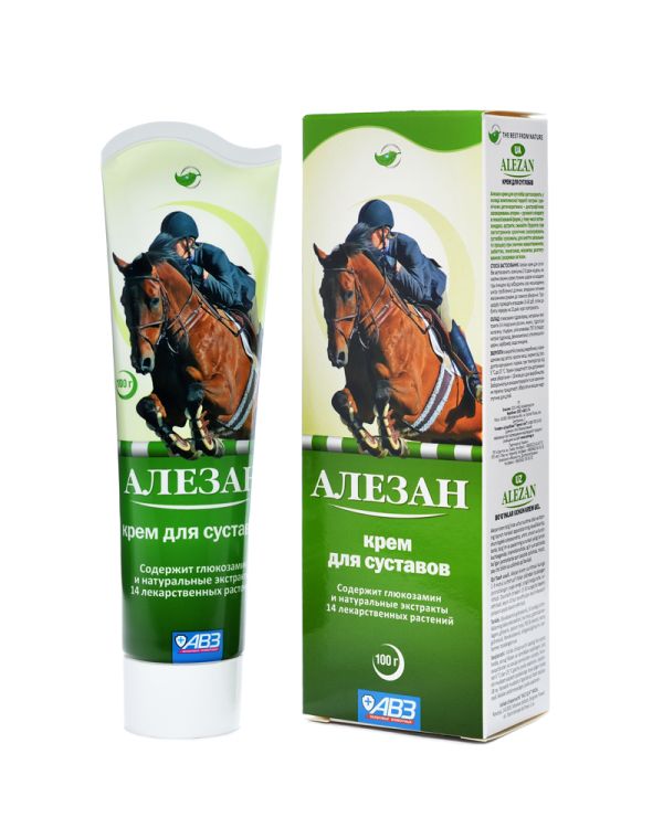 АВЗ: Алезан крем-гель для суставов лошадей, 100 мл