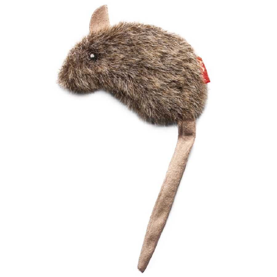GiGwi: Игрушка для кошек Мышка с кошачьей мятой 10 см, серия REFILLABLE CATNIP, 75300