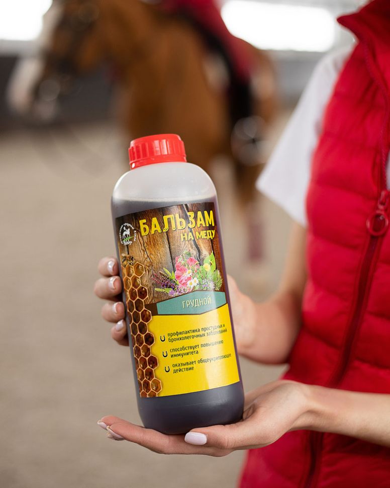 Идальго: Бальзам на меду Грудной для лошадей, 1 л.