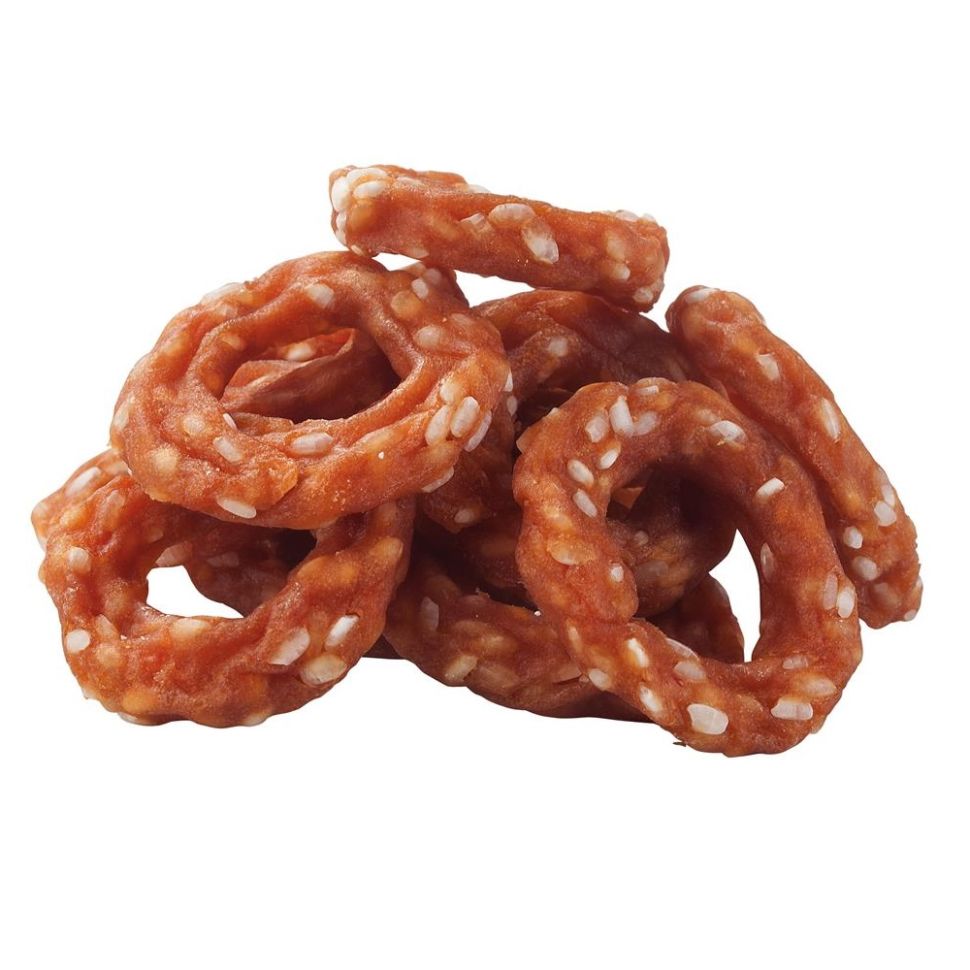 Деревенские Лакомства: Колечки из индейки с рисом, лакомство для щенков, 85 гр