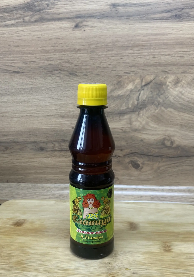 Славица: Масло льняное алтайское нерафинированное высший сорт, 250 мл