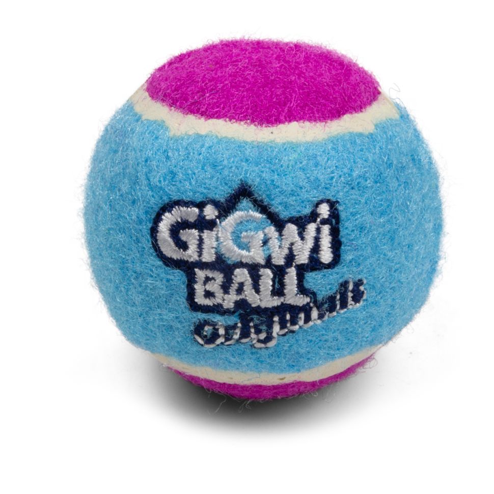 GiGwi Игрушка для собак Три мяча с пищалкой 4 см, серия BALL Originals, 75340