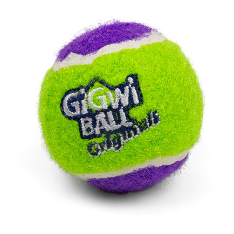 GiGwi Игрушка для собак Три мяча с пищалкой 4 см, серия BALL Originals, 75340
