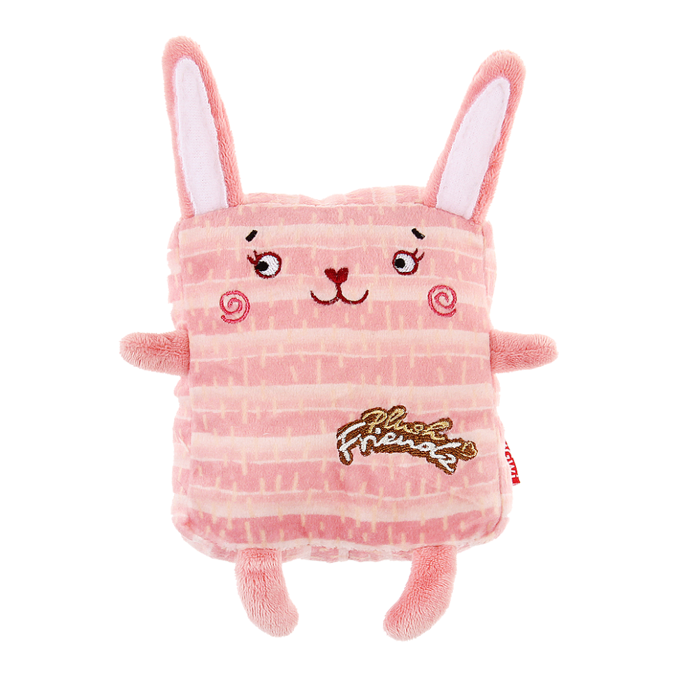 GiGwi Игрушка для собак Кролик с пищалкой 12 см, серия PLUSH FRIENDZ, 85013