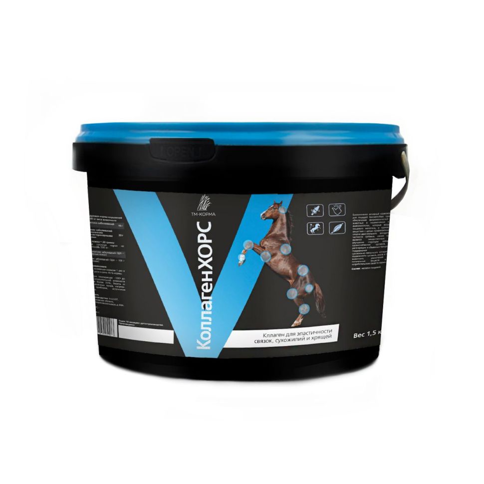 Дикий медведь: КоллагенХорс Артро, подкормка  гидролизованный коллаген для восстановления суставов лошадей, 1,5 кг