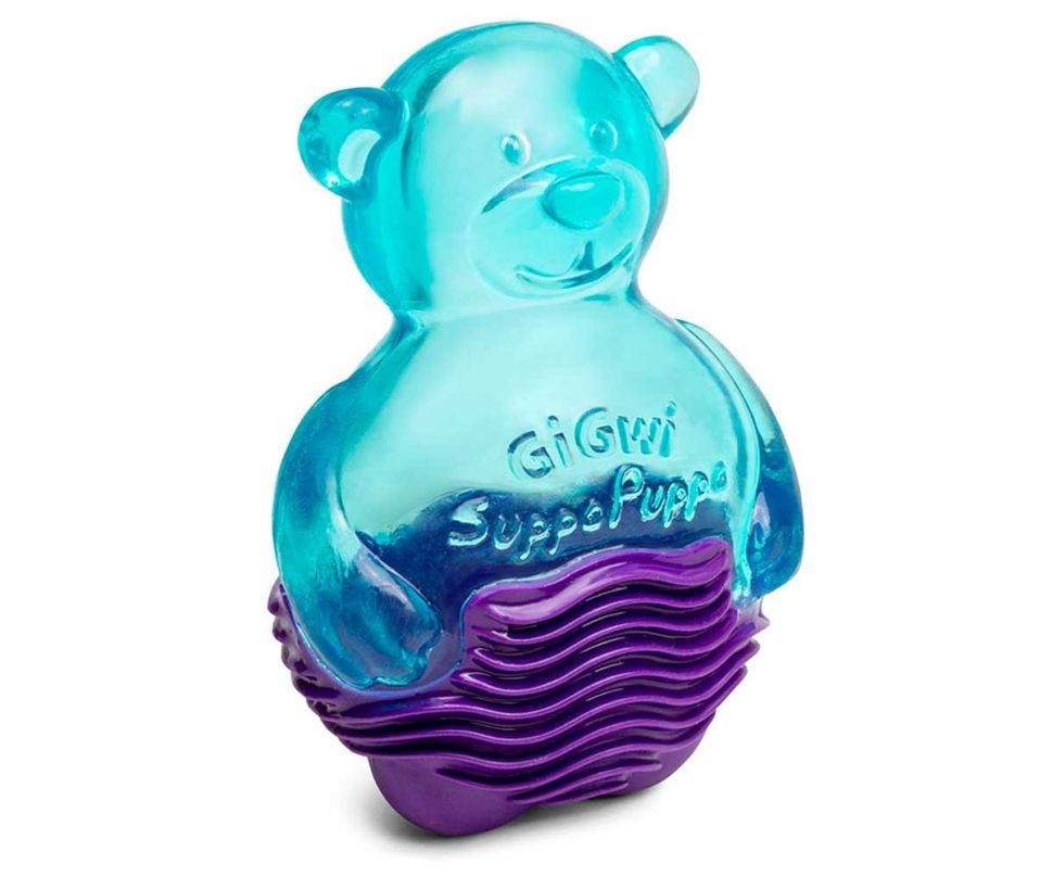 GiGwi: игрушка Мишка с пищалкой, синий, для собак