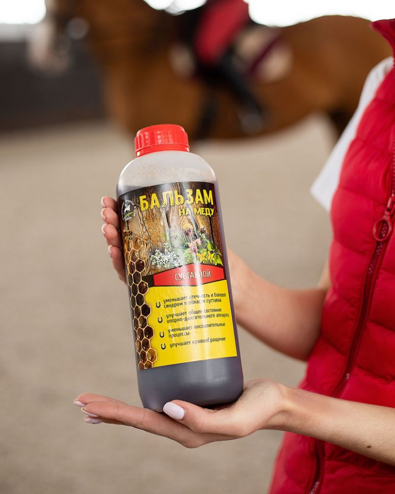 Идальго: Бальзам на меду Суставной для лошадей, 1 л.
