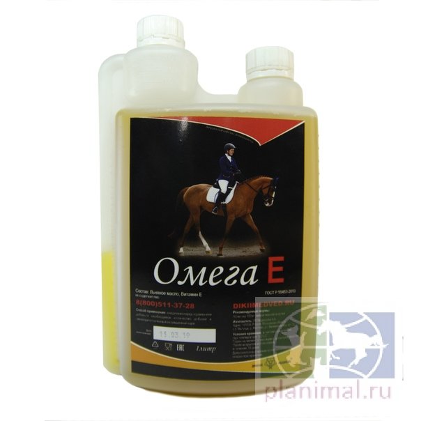 Дикий медведь: Омега Е, льняное масло с Омега3, Омега6 жирными кислотами и Витамин Е, 1 л