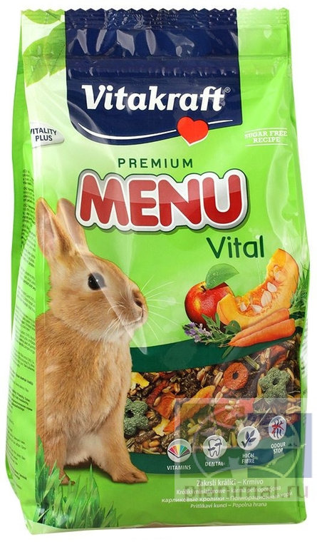 Vitakraft  Premium Menü Vital корм для декоративных кроликов, 1 кг