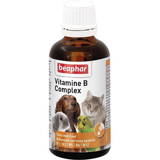 Beaphar: Кормовая добавка Vitamine B Complex для всех домашних животных, 50 мл