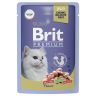 Brit: Premium, Пауч для взрослых кошек, Форель в желе, 85 гр.