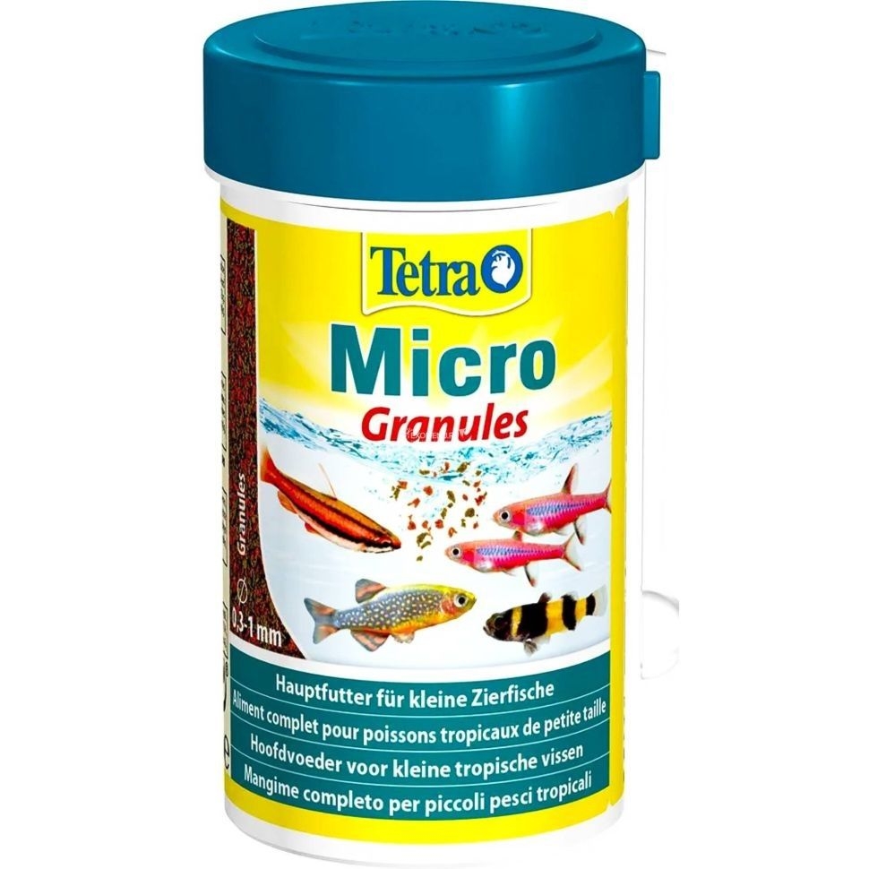 Tetra Micro Granules корм для мелких видов рыб микро гранулы, 100 мл