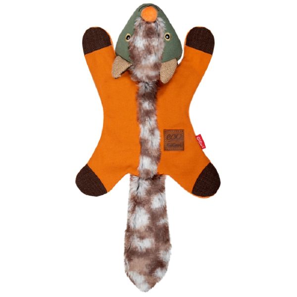 GiGwi Игрушка для собак Лисичка с пищалкой, шуршит, 39 см, серия CATCH & FETCH ECO, арт. 85016