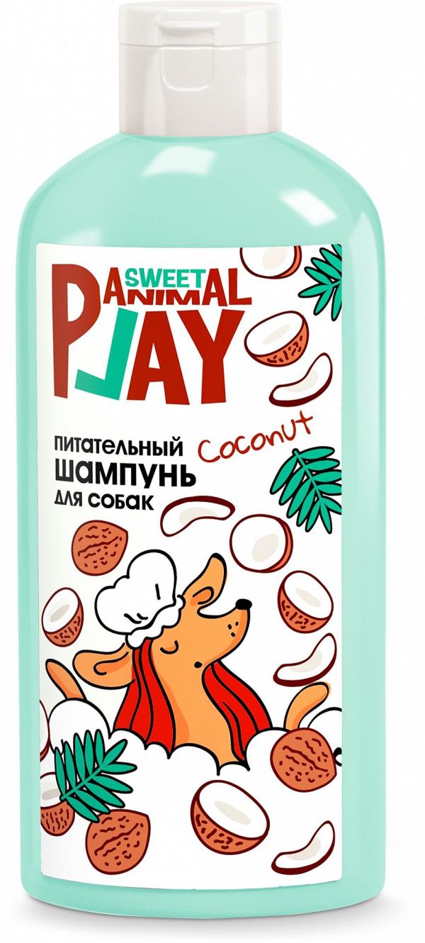 Animal Play Sweet Питательный шампунь для собак Ямайский кокос, 300 мл