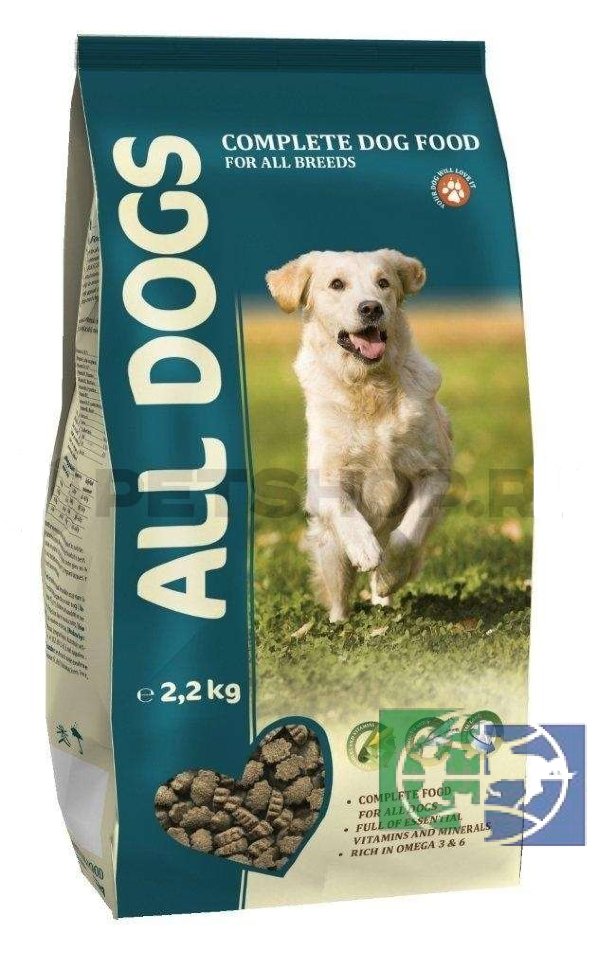 ALL DOGS сухой корм для собак, 2,2 кг
