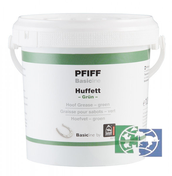 Pfiff: BasiclineHuffett green, мазь для копыт зеленая, 1 кг