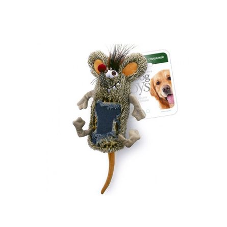 GiGwi: игрушка Мышь с большой пищалкой, для собак